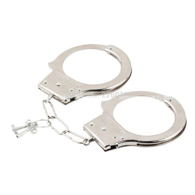 1 Set for Creative Handcuffs Sex Products Toys Sliver Steel