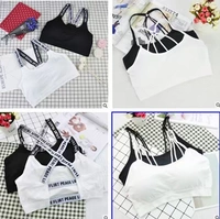 Thư đẹp trở lại ống top không có vòng thép áo ngực thể thao quấn ngực mùa hè gợi cảm tập hợp dây đeo vest nữ sinh đồ lót đồ lót học sinh nữ cotton