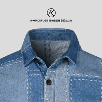 A KNACKFUSS official 2022 new shirt fashion trend long sleeve denim day system casual jacket