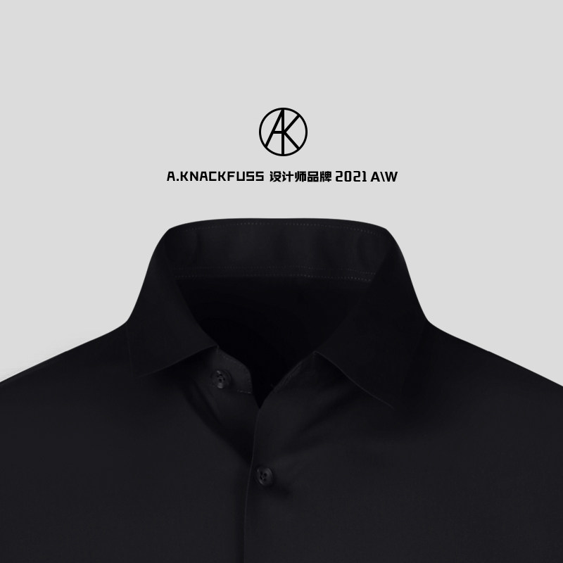 A KNACKFUSS official 2022 new shirt spring fashion casual solid color no indentation stretch shirt