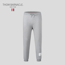 THOM BARNACLE official striped sweatpants womenS UNDERWEAR pure cotton elastic band drawstring feet couple casual pants
