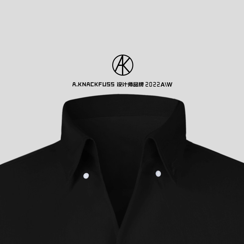 A KNACKFUSS official 2022 new spring men's fashion trends V collar handsome for a long sleeve shirt