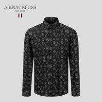 AKNACKFUSS light luxury Tide brand shirt men 2021 new fashion slim business size casual shirt