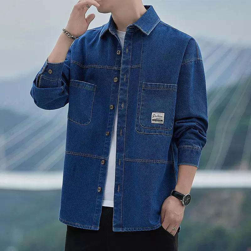 Осенняя рубашка, японская трендовая куртка oversize