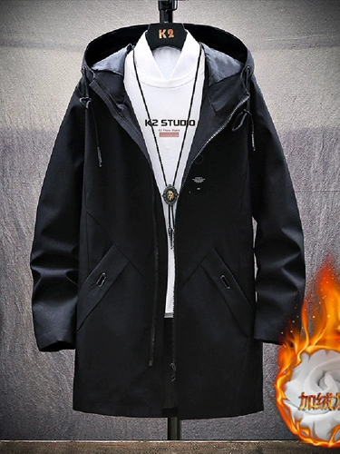 Демисезонная корейская куртка, плащ, облегающий крой, длина миди