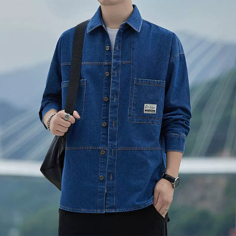 Осенняя рубашка, японская трендовая куртка oversize