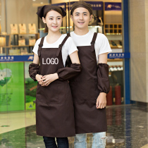 Waiters work clothes hanging neck apron custom LOGO advertising Kitchen restaurant hot pot shop strap waist custom word