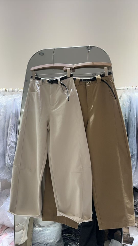 2026 Spring New Fashion Versatile Loose Slimming High-Waisted Straight Casual Pants for Women Trendy 7253