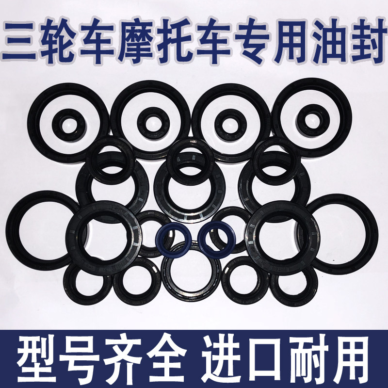 金彭电动飞龙三轮车差速电机油封宗申半轴牙包油封后桥密封垫
