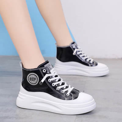 网红ins超火爆款高帮鞋水钻老爹鞋运动鞋