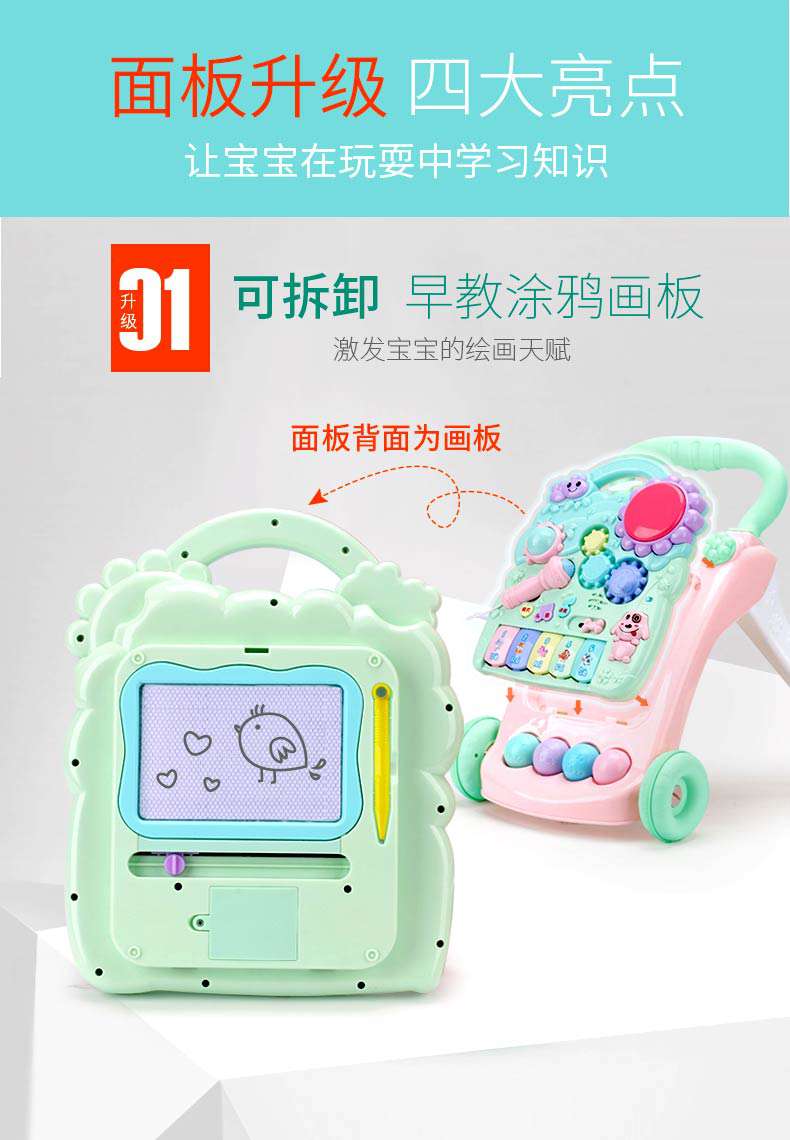 Xe tập đi cho bé Yo-Yo có thể điều chỉnh tốc độ chống rollover xe đẩy cho bé 6-18 tháng xe tròn tập đi đứng cho bé mấy tháng