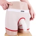 Quần lót voi nam eo đầy đủ trong suốt boyshort lưới siêu mỏng thoáng khí ấm áp JJ bộ quần short gợi cảm quần lót nam trung niên Nam giới