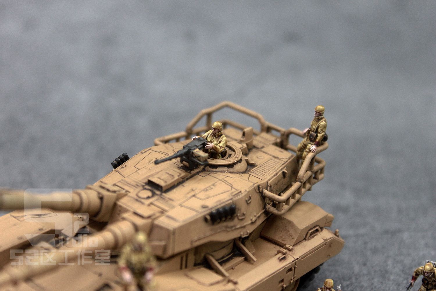 1/100/144 Front GTO08 Squad M61A5 tank scene model | eBay
