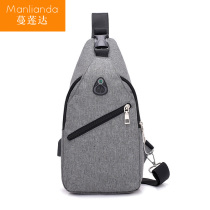 Messenger bag Mens shoulder bag Small shoulder bag Outdoor sports bag Leisure backpack Portable mens and womens chest bag charging bag