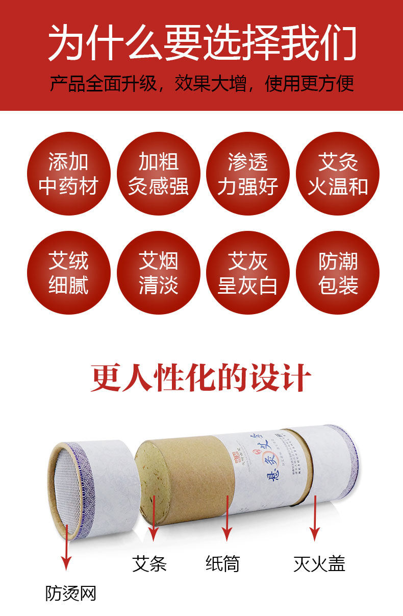 大明古艾 正宗蕲艾 雷火灸4-7CM粗 图14