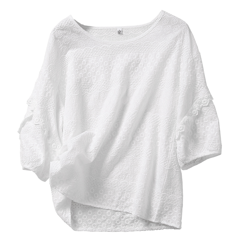 Summer cotton shirt for leisure, loose fit Summer cotton shirt for leisure, loose fit