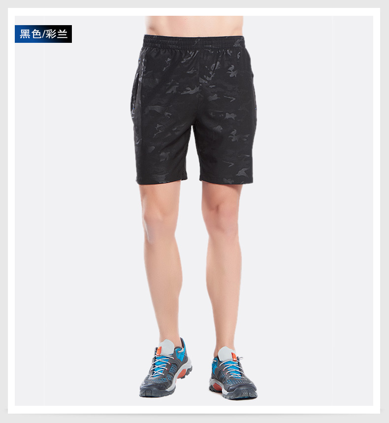 Quần short thể thao nam chạy thể dục lỏng thoáng khí mô hình mùa hè khô nhanh kích thước lớn chân rộng quần bóng thường quần năm quần - Quần thể thao quần dài tập gym nam