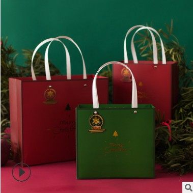 Christmas Time Gift Box Packaging Paper Bags New Year Carry-on Packaging Gift Box Packing Bags cards