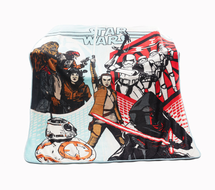 Foreign trade original single Star Wars STAR WARS The Last Jedi Knight Flannel Blanket Children's Blanket Sofa Blanket