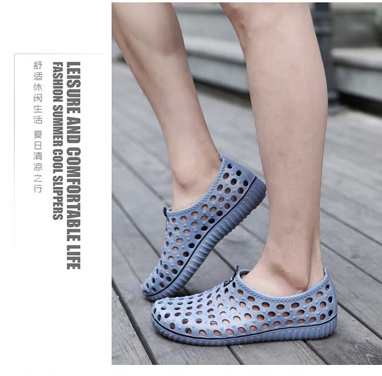 Giày mùa hè 2019 mới sandal nam sandal phiên bản Hàn Quốc của giày lỗ trượt mang giày Xixi giày đi biển giày lining