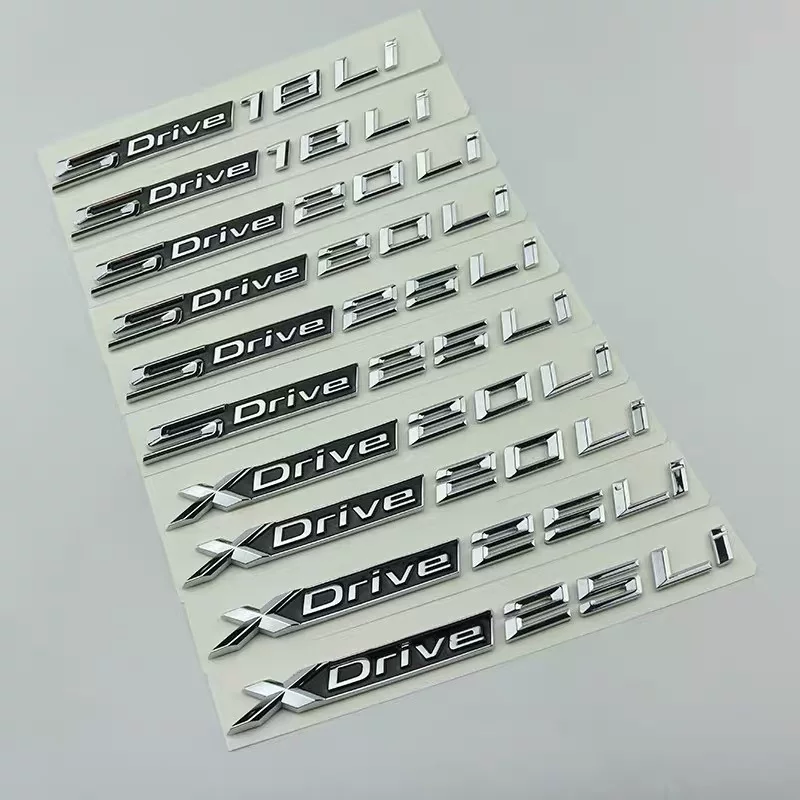 Подходит для марки Brilliance BMW BMW X1 словесная пометка SDrive18Li20Li марки автомобиля XDrive25Li задняя метка черная