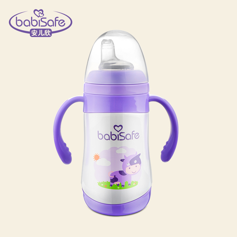Anli Infant and Toddler Insulation Cup double cover two-use insulation cup children insulation cup