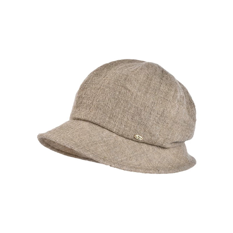 Woolen autumn winter universal keep warm hat, rear support for face sculpting