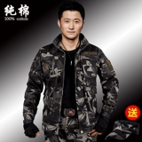 Хлопковый камуфляжный износостойкий комбинезон, защита от ожогов