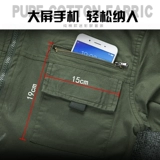 Хлопковая куртка, камуфляжный эластичный износостойкий комплект для работы