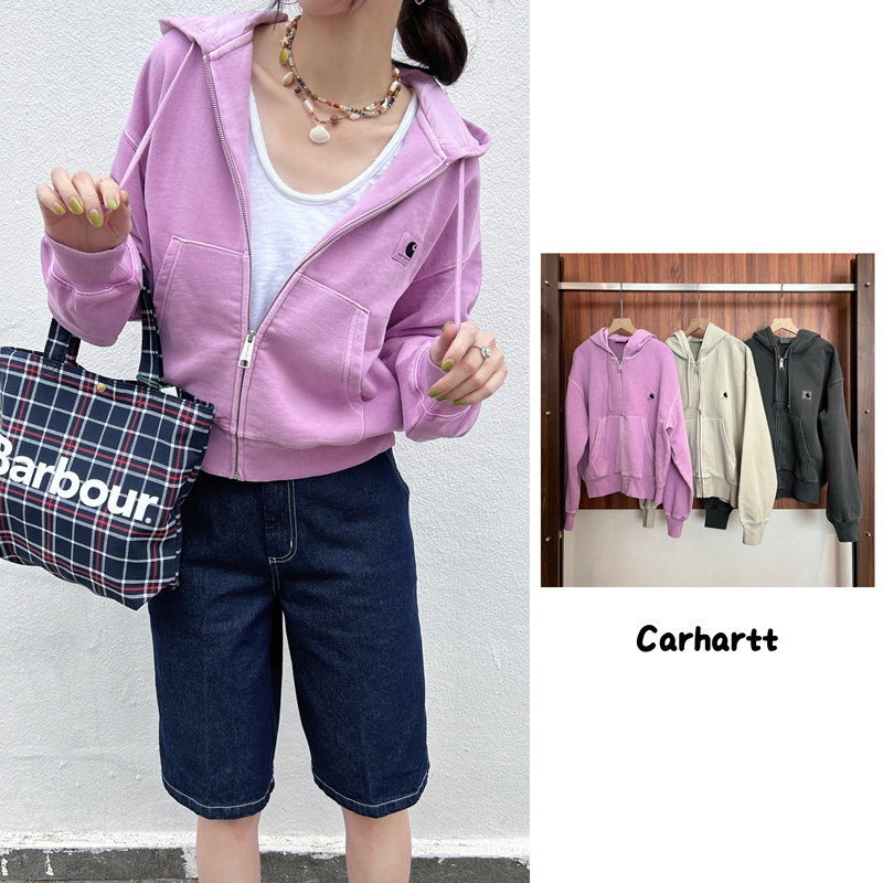 26 Spring/Summer! Carhartt Classic Small Logo Hooded Sweatshirt in 3 Colors