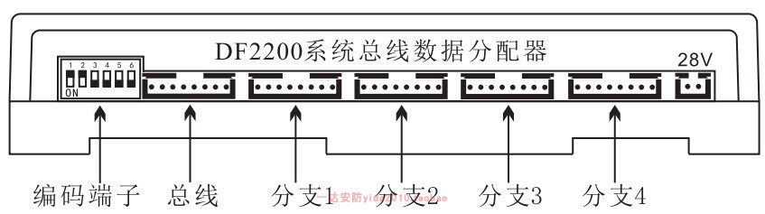 Anjubao building intercom AJB-XH12A data bus distributor one point four 2200 system