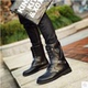 Giày cao cổ nam ống cao cổ nam xu hướng dụng cụ màu trắng đi xe đạp giày bảo hộ lao động nam Giày ống