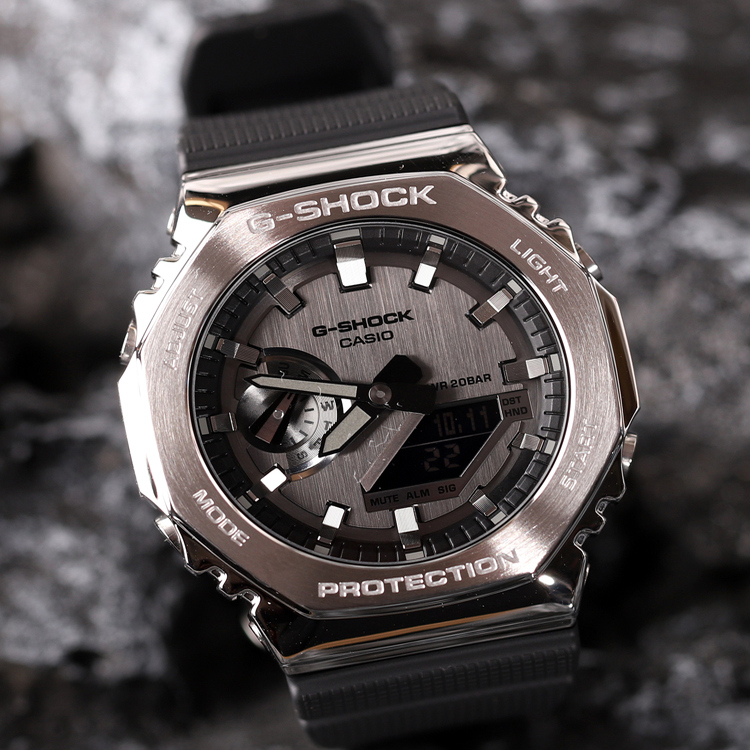 Casio Wang Yibo's same watch G-SHOCK Farm Oak men's electronic waterproof GM-2100-1A