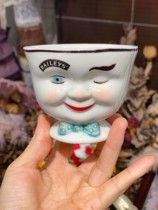 Spot Vintage European Antiques Ceramic Cup 1996 Laughs Face the Jedi