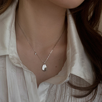 Xiaobao s925 sterling silver English letter pendant necklace light luxury niche 2021 new female collarbone chain cold wind