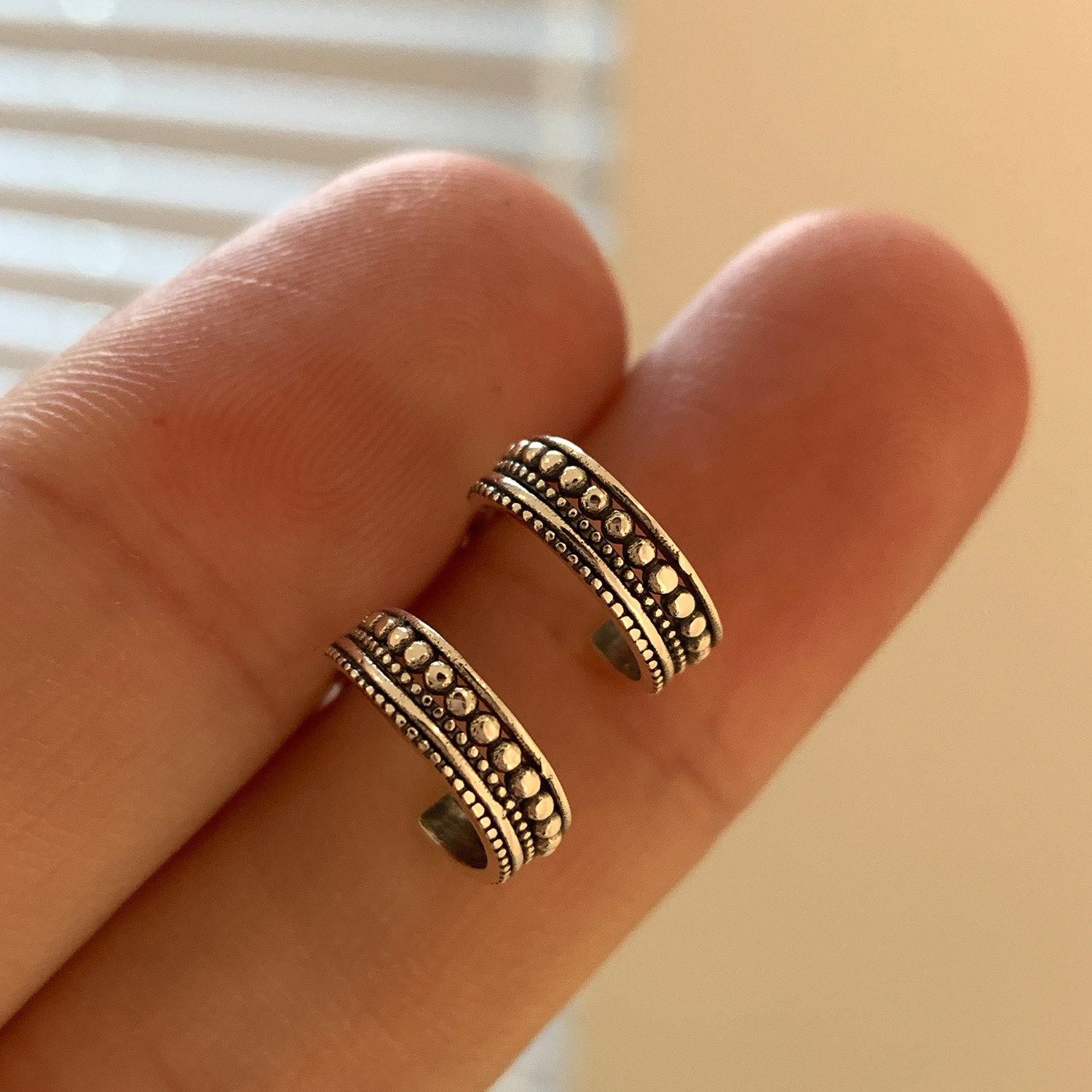 Small Po 925 Pure silver Unique design C Earrings Female earrings 2022 New wave Fashion 100 Lapped Temperament Personality