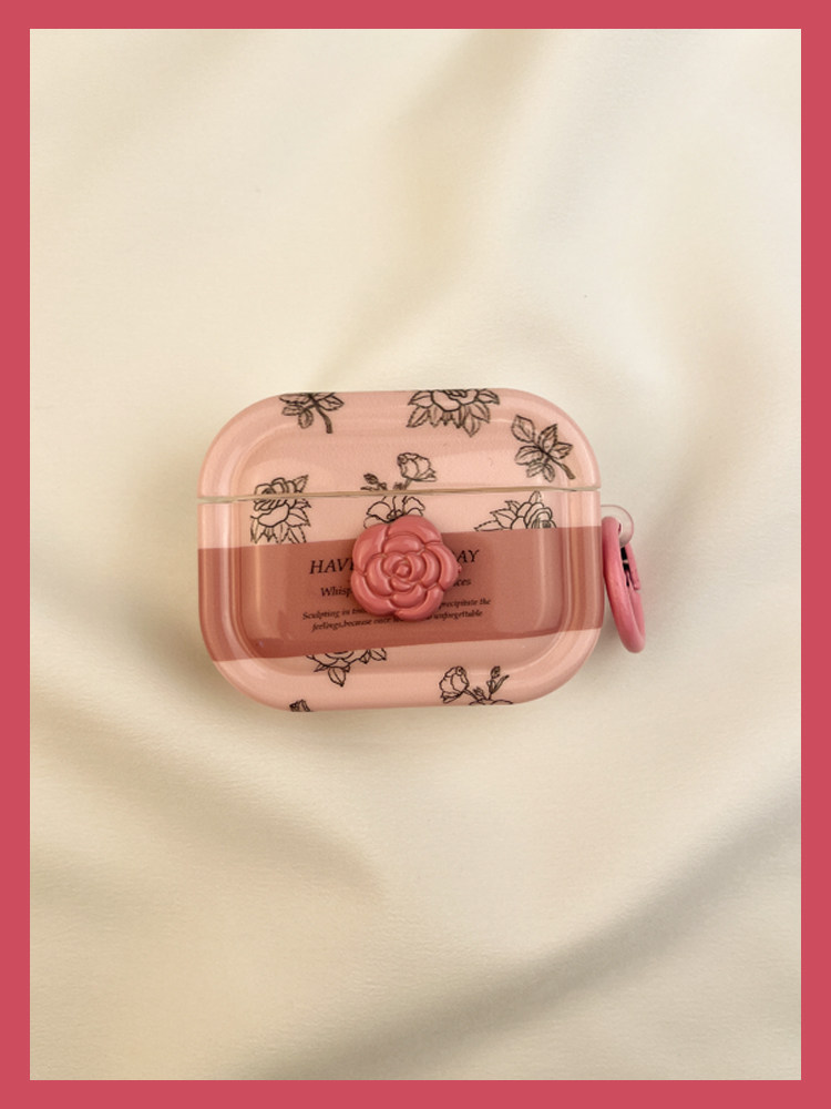 Ins Line Rose Schutzhülle Airpod3 Geeignet für Airpods Pro Kopfhörer Soft Case Zweite Drahtlose Bluetooth 1 Dritte_voghion.com