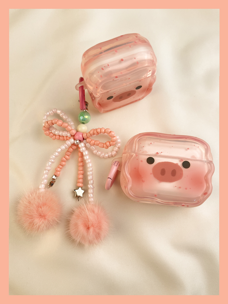 Ins Cute Pink Piggy zaštitni poklopac Airpod 3 bežični Bluetooth AIPods2 torbica za slušalice 1st 3rd Prikladno za 4 2nd_voghion.com