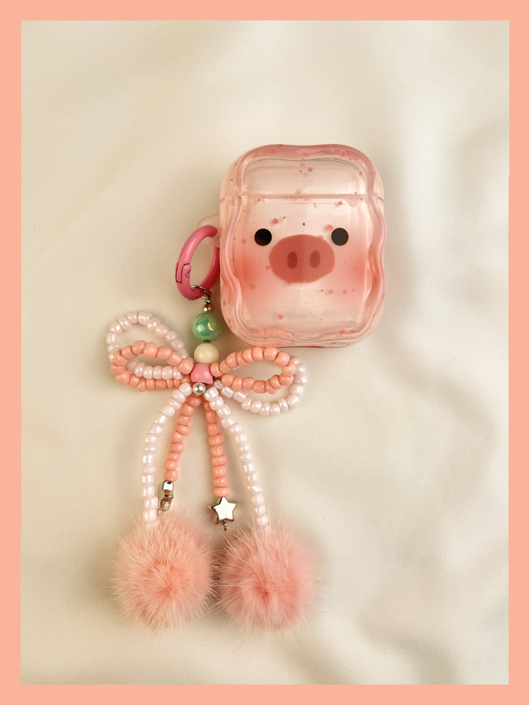 Ins Cute Pink Piggy zaštitni poklopac Airpod 3 bežični Bluetooth AIPods2 torbica za slušalice 1st 3rd Prikladno za 4 2nd_voghion.com
