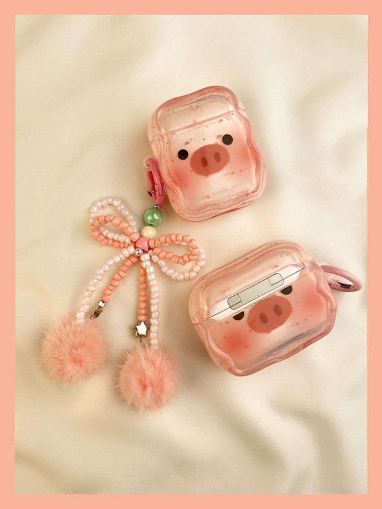 Ins Cute Pink Piggy zaštitni poklopac Airpod 3 bežični Bluetooth AIPods2 torbica za slušalice 1st 3rd Prikladno za 4 2nd_voghion.com