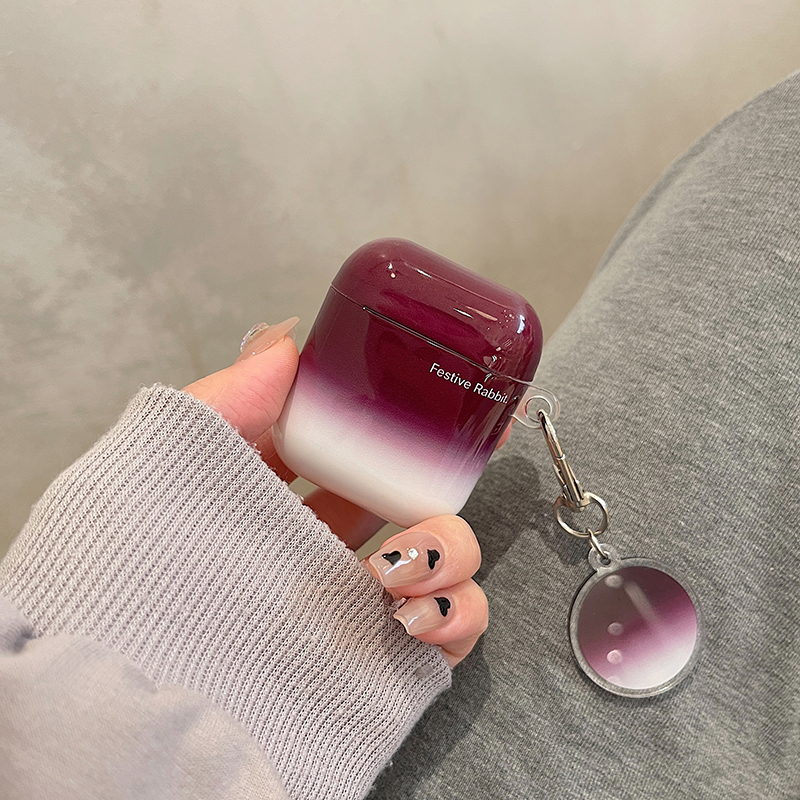 Gradienten Färben Wein Rot Schutzhülle aipods3 Pro Bluetooth 2 Kopfhörer Fall Geeignet_voghion.com