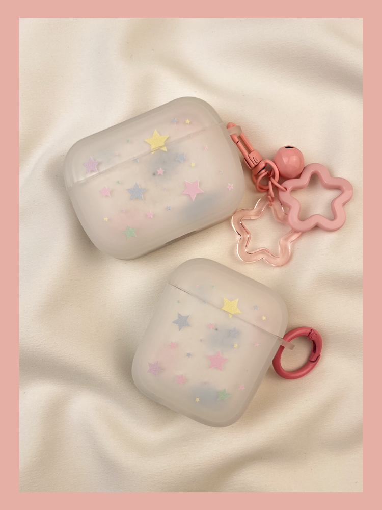 Ins Girl Heart Bunte Stern Schutzhülle 3 Geeignet für Airpods Kopfhörerhülle Zweite Drahtlose Bluetooth 1 Dritte S2_voghion.com