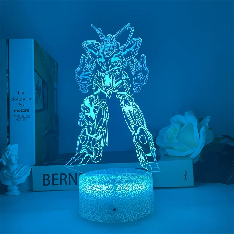Spot Gundam Unicorn UC Mobile Suit USB ночник модель декоративные RGB украшения подарок мальчику на день рождения