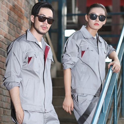 Осенний комплект для работы подходит для мужчин и женщин, износостойкий лонгслив, делается под заказ