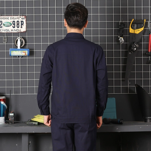 Шестилетний магазин семь размеров одежды Весна и осенью чистая хлопчатобумажная одежда набор мужской сварщики против распискивания пламени.