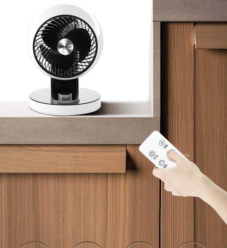 quạt sạc xiaomi Quạt điện Whirlpool nhà máy tính để bàn điều hòa không khí lưu thông quạt tuabin đối lưu quạt điều khiển từ xa bass nhỏ - Quạt điện quat hoi nuoc daikio