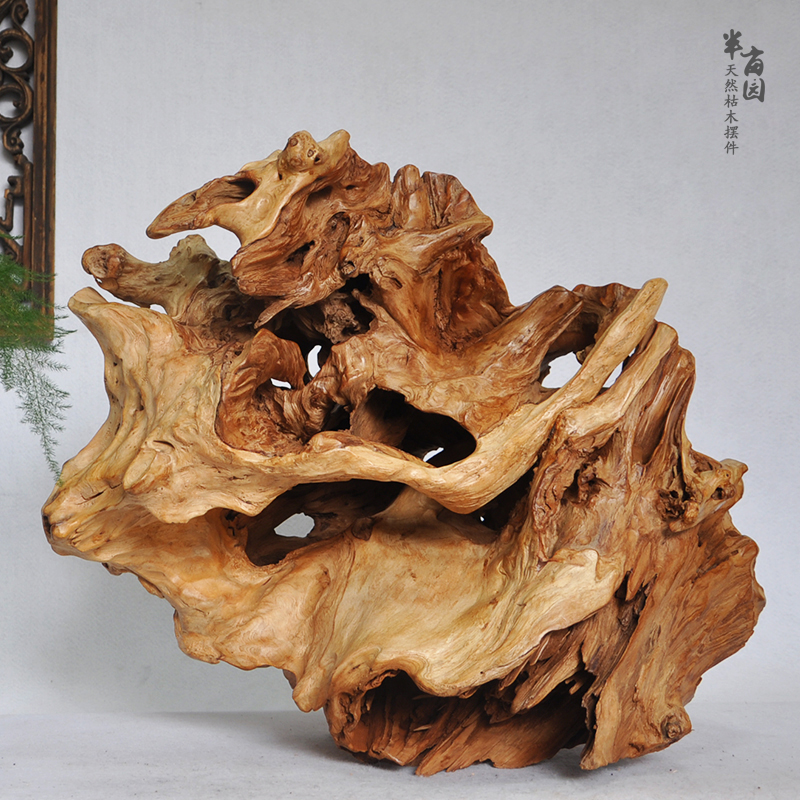 Pure natural weathered dead tree tendon aggregate with shape root carving art jewelry home furniture soft decoration ornaments
