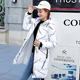 Anti-mùa bông quần áo của phụ nữ trung dài mô hình mới nhất dày Hàn Quốc phiên bản của lớn-code lỏng đội mũ trùm đầu áo khoác bông in mùa đông áo khoác