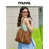 muva Сумка через плечо, оригинальная вместительная и большая сумка на одно плечо, из натуральной кожи