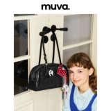 MUVA натуральная кожа сумка-багет подмышки сумка для боулинга для женщин 2024 осень и зима ретро высокого класса оригинальный 10,14 новый стиль